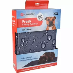 Flamingo Podkładka chłodząca Droplet szary, rozm. XXL 120 x 80 cm
